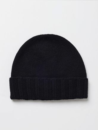 Drumohr Pure Cashmere Rib-Knit Beanie Hat with Cuff
