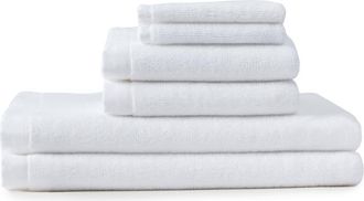 Coyuchi Classic 6-Piece Organic Cotton Towel Set in Alpine White at Nordstrom, Size 6 Piece