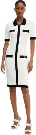Karl Lagerfeld Shirt Kleedjes - Dames - Shirt Kleedjes - Wit - XS - Leer - Kleedjes