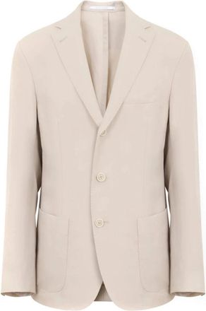 Eleventy Linnen Blazer - Heren - Blazers - Beige - M - Linnen - Jassen