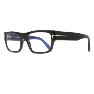Tom Ford Blue Light Block Rectangular Mens Eyeglasses FT6034-B 001 54