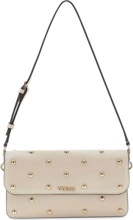 Guess Tassen, Dames, Beige, ONE Size, Polyester, Sadie Flap Schoudertas