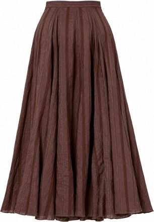 Trendyol Modest Dames Bruin Effen Maxi Skater Modest Rokken