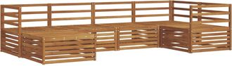 vidaXL Conjunto De Sof&aacute;s De Exterior 6 Uds. Natural Vidaxl