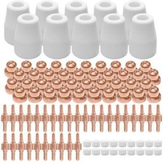 OEM 100 Unidades, Accesorios Para Corte Por Plasma, Boquillas De Electrodo, Para Pistolas De Corte Tipo Pt30 Y 40a (metal Y Cer&aacute;mica)