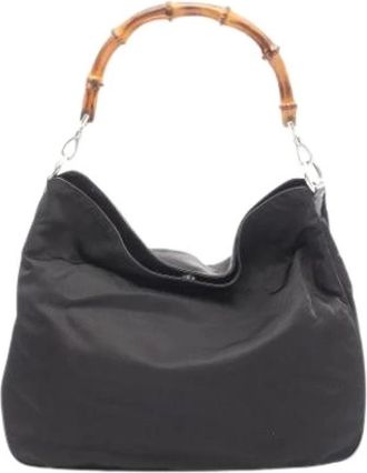 Gucci Pre-owned Vintage Schoudertas - Dames - Vintage Schoudertas - Zwart - ONE Size - Leer - Vintage
