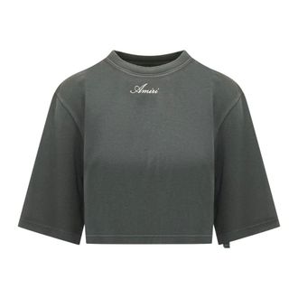 Amiri Camiseta Corta - Tops - Mujer - Negro - M