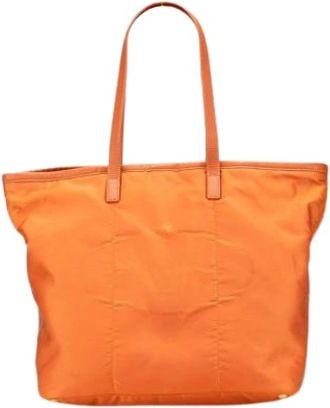 Prada Pre-owned Tote Bags, female, Orange, Size: ONE SIZE Pre-owned Vintage Tote Bag
