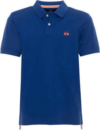 La Martina Polo - Heren - Polos - Blauw - XL - Katoen - Tops