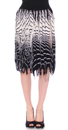Alice Palmer Knitted Assymetrical Womens Skirt