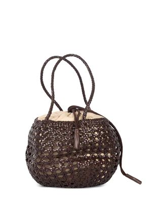 Dragon Diffusion Juventus Woven Leather Shoulder Bag