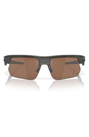 Oakley Bisphaera 68mm Prizm Gradient Oversize Polarized Rectangular Sunglasses in Olive at Nordstrom