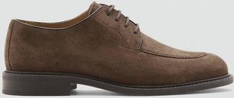 Mango Scarpe completo pelle crosta di cuoio marrone medio - Uomo - 39 - MANGO MAN