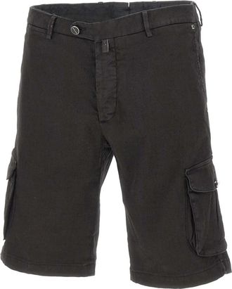Kiton Cargo Shorts - Heren - Korte Broeken - Zwart - W38 - Katoen - Korte Broeken