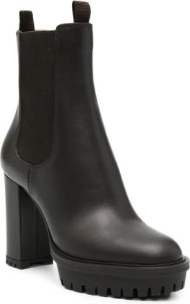 Gianvito Rossi Barry Bootie - Dames - Schoenen - Bruin - Maat: 37 EU Su&egrave;de