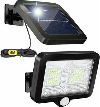 OEM L&aacute;mpara Solar De Exterior Con Detector De Movimiento, 98 Led, Cable De 5 M, &Aacute;ngulo De Detecci&oacute;n De 120&deg;, Clasificaci&oacute;n De Impermeabilidad Ip65