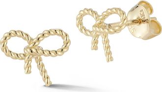 Ember Fine Jewelry 14K Gold Bow Stud Earrings at Nordstrom Rack
