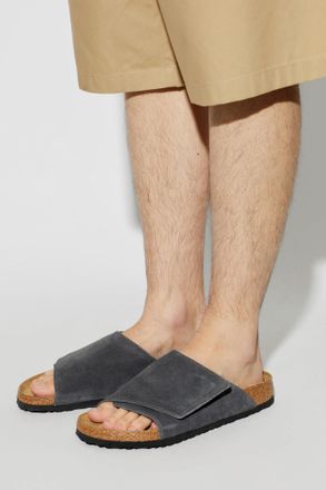 Birkenstock Solana VL Slides, Mens, Grey