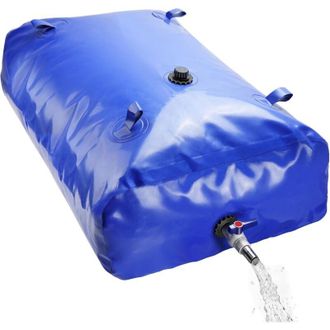 OEM Dep&oacute;sito De Agua Tipo Carretilla Bolsa De Agua M&oacute;vil Para Exteriores Con V&aacute;lvula De Salida Y Alfombrilla Antideslizante Bid&oacute;n De Agua Plegable De Pvc 