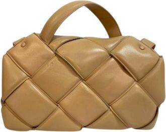 Bottega Veneta Pre-owned Handbags, female, Beige, Size: ONE SIZE Pre-owned Vintage Shoulder Bag