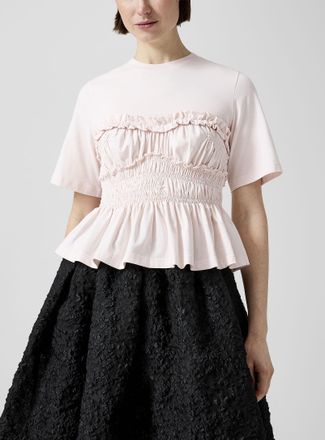 Cecilie Bahnsen Womens Vilde ruched jersey top