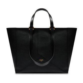 Lancel M Zip Tote Bag Double Carry - Dames - Shoppers - Zwart - ONE Size - Leer - Tassen