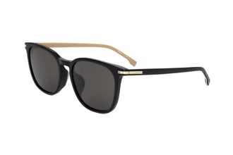 HUGO BOSS Mens 56 mm Black Sunglasses BOSS1668-F-SK-807-56