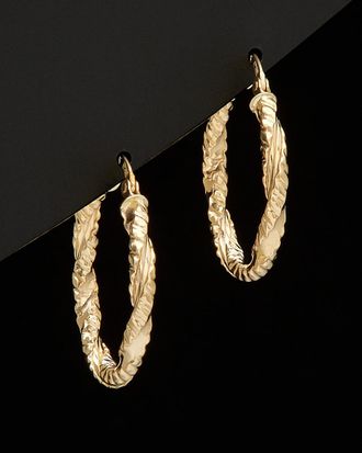 Italian Gold, Inc 14K Italian Gold Textured Hoops