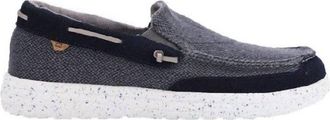 Lamofootwear Mens Calvin Slip-On Boat Shoe In Navy