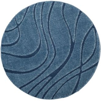 Safavieh Alfombra azul claro/azul 152 x 152 cm