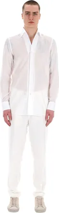 Finamore Ustica Collar Cotton Tailored Shirt