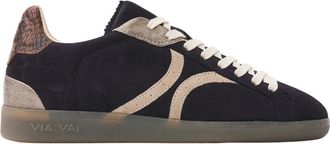 VIA VAI Schoenen, Dames, Blauw, 38 EU, Leer, Nilla Khloe Sneaker