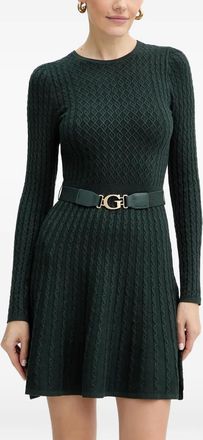 Guess Co Abito corto con cintura - Verde