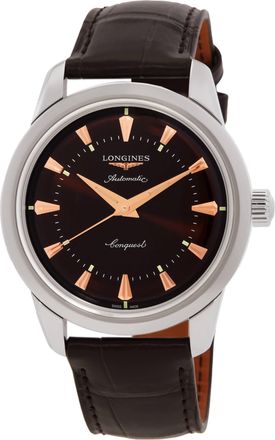 Longines Conquest Heritage Automatic Brown Dial Mens Watch L1.649.4.62.2