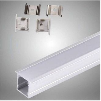Trade Shop Trade Shop Traesio - Trade Shop - Profilo In Alluminio Da 2 Mt Incasso Con Copertura Opaca Per Strip Led Al-16