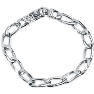 Pompeii3 Mens Link 14k Gold (34gram) or Platinum (55gram) 8.5mm Bracelet 8.5