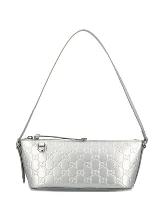 Gucci small GG Emblem shoulder bag - Silver
