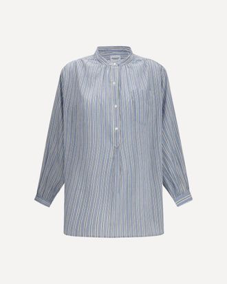 Isabel Marant Camicia Sapha in voile di cotone a righe Woman 36