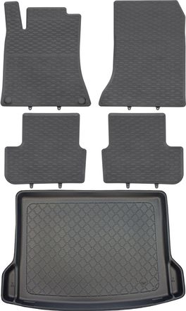 OEM Juego De Alfombrillas De Goma Para Coche Y Alfombrilla Para Maletero Para Mercedes Gla X156 Suv (de Marzo De 2014 A Noviembre De 2019)