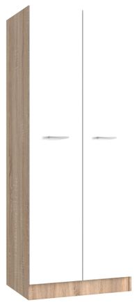 OEM Kit Mobile Armadio A 2 Ante Cm71x51,5x181h Colore Rovere/bianco Spessore 16mm