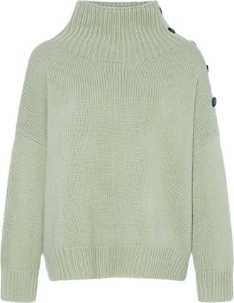 Yves Salomon Maglione a collo alto - Verde