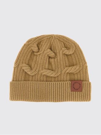 Stella McCartney Cappello in lana a coste con intarsio intrecciato