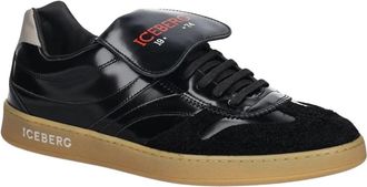 Iceberg Schoenen > Sneakers - Heren - Sneakers - Zwart - 44 EU - Leer - Schoenen
