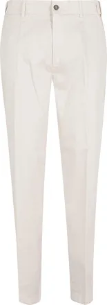 Eleventy Sand Chino Front-Pences Cotton Chino Pants