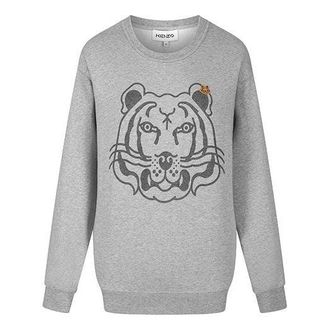 Kenzo (WMNS) KENZO FW21 Tiger Head Printing Cotton Hoodie Gray FB62SW8314MO-94