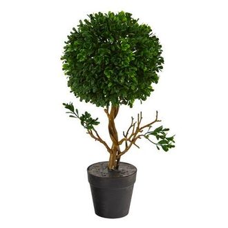 Nearly Natural 15-in Boxwood Topiary Artificial Tree UV Resistant in Green at Nordstrom
