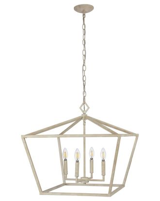 Jonathan Y Designs Jonathan Y Gatsby 23In 4-Light Adjustable Iron Rustic Glam Led Pendant