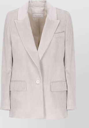 PESERICO womens viscose blazer pockets