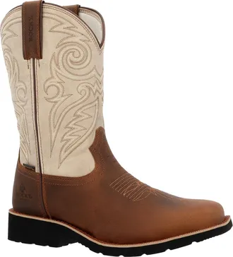 Rocky Mens Monocrepe 12 Waterproof Leather Western Boo In W
