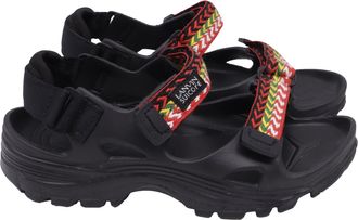 Lanvin x Suicoke Wake Curb Sandals in Black Rubber